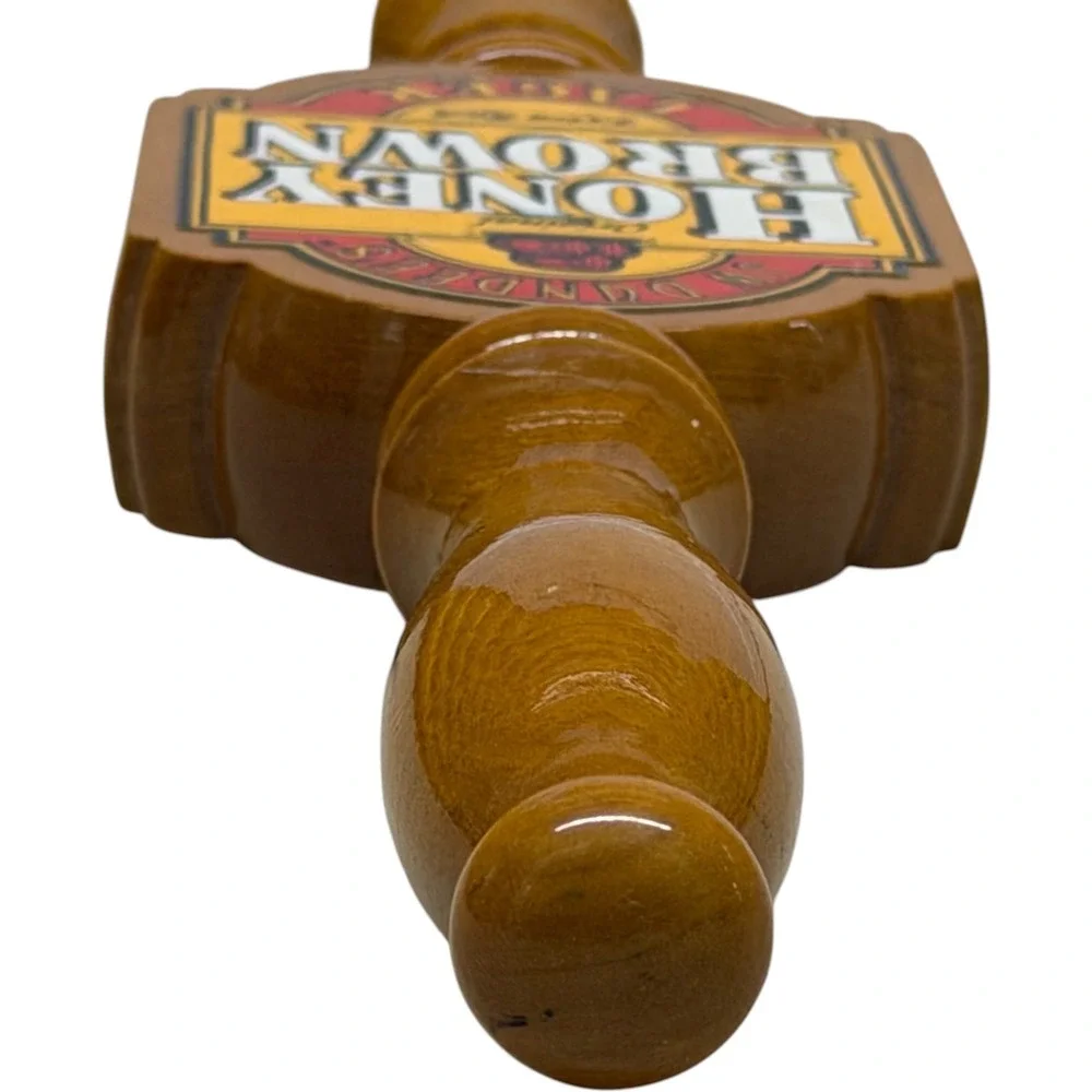 JW Dundee Honey Brown Lager Beer Tap Handle Wood Original Vintage Bar Decor‎
